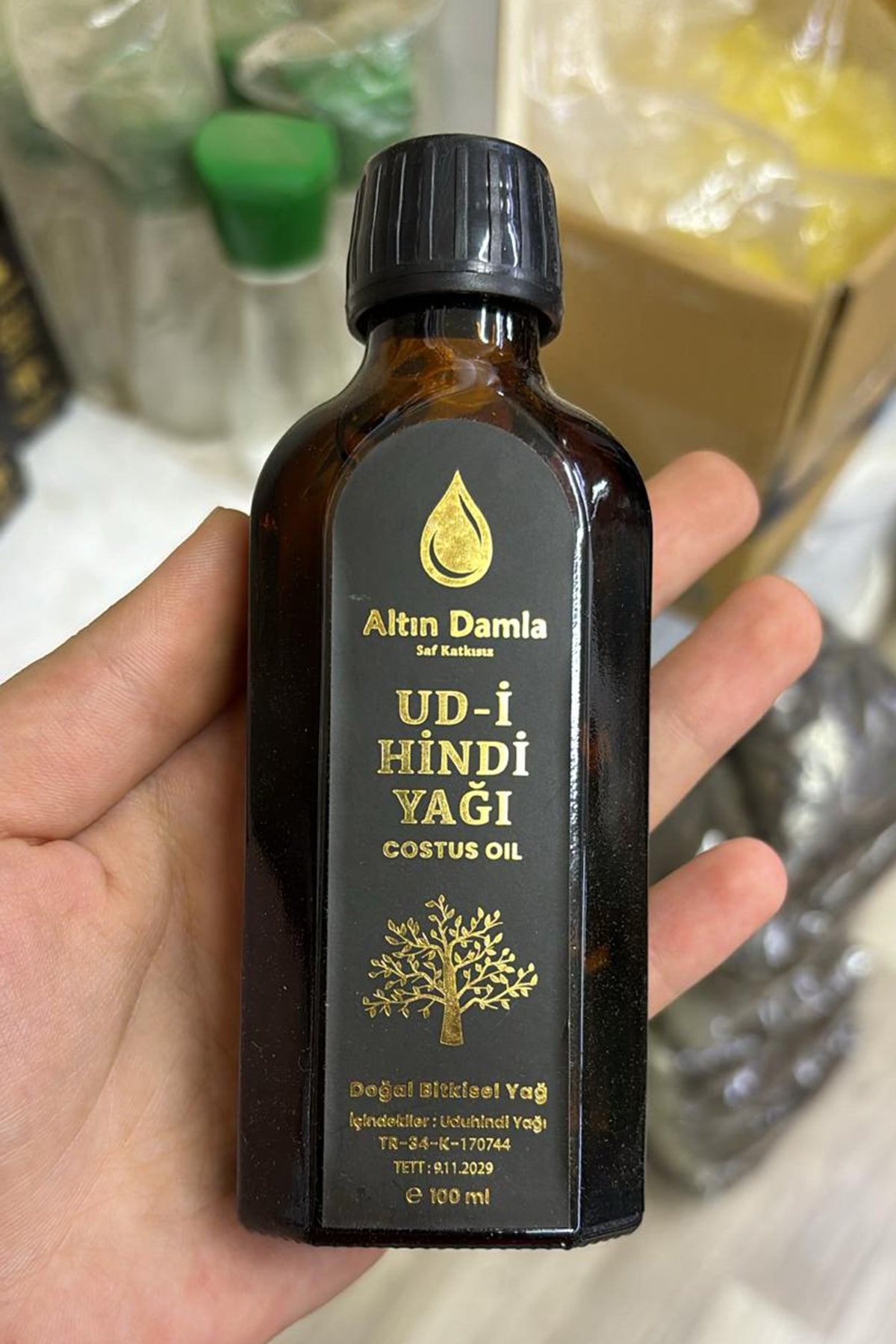 Altın Damla Udi Hindi Yağı – Doğanın Şifalı Damlası 50 ml