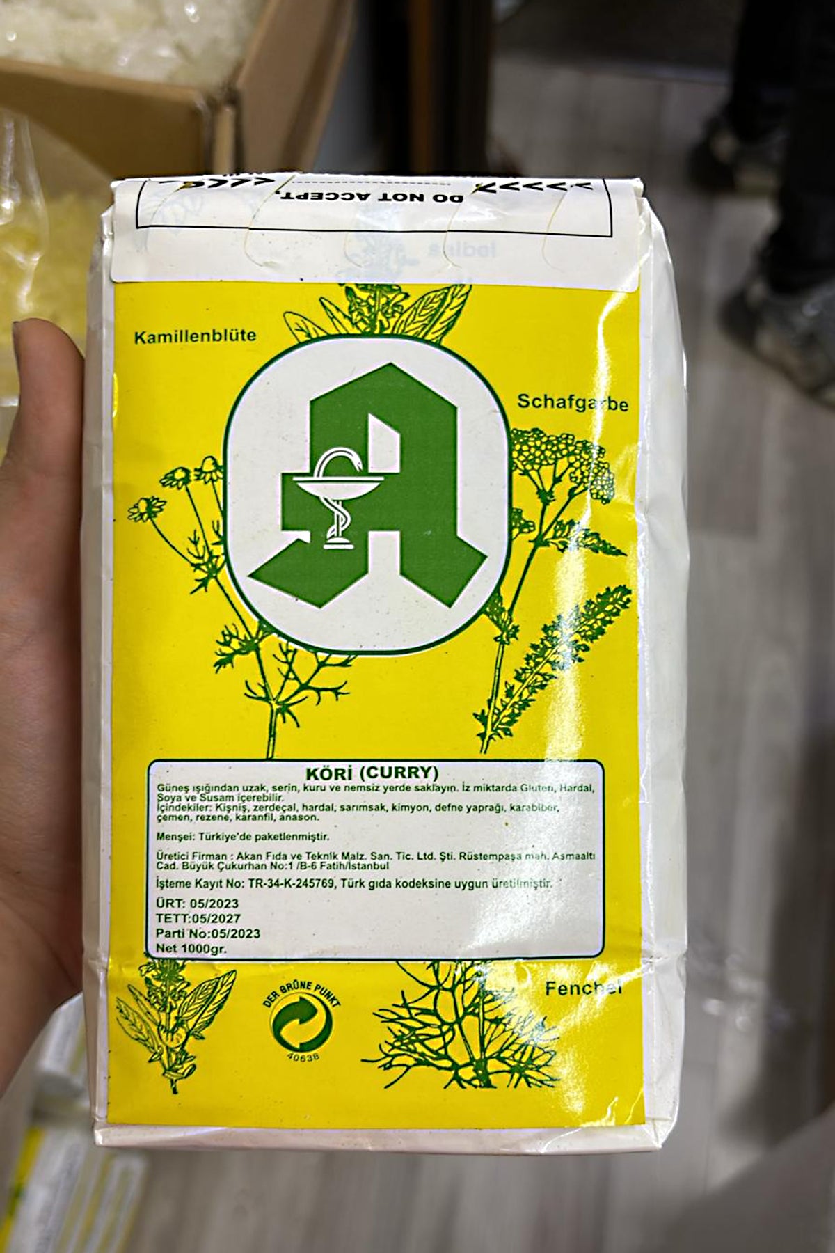 Köri Curry Baharatı – Sofralarınıza Egzotik Lezzet 250 Hr